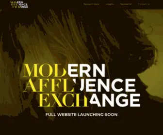 Modernaffluence.com(Modern Affluence Exchange) Screenshot