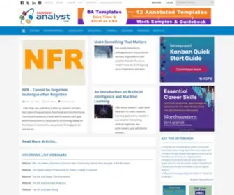 Modernanalyst.com(Business analyst/business analysis community) Screenshot