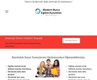 Modernbursakoleji.com(Modern Bursa Anadolu Lisesi) Screenshot