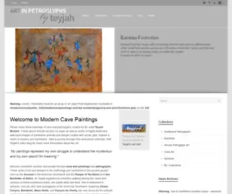 Moderncavepaintings.com(Art in petroglyphs by Teyjah) Screenshot