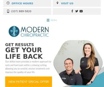 Modernchiro337.com(The team at Modern Chiropractic) Screenshot