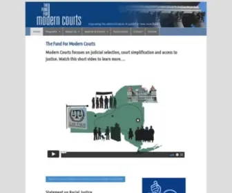 Moderncourts.org(The Fund for Modern Courts) Screenshot