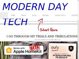 Moderndayfamilyman.com(Welcome to . I make Youtube videos reviewing tech products) Screenshot