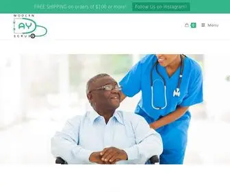 Moderndayscrubz.com(Comfortable and Affordable Nursing Scrubs) Screenshot