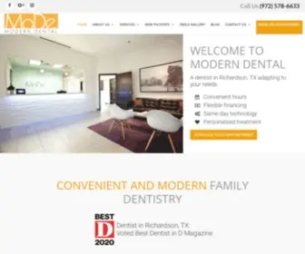 Moderndentaltexas.com(Dentist Richardson TX) Screenshot