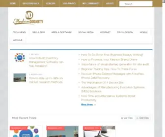 Moderndignity.com(The Social Web Blog) Screenshot