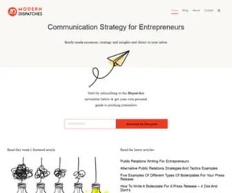 Moderndispatches.com(Communication Strategy For Entrepreneurs) Screenshot