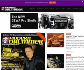 Moderndrummer.com(Drummer News) Screenshot