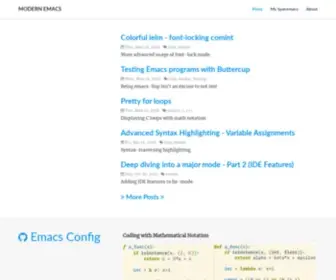 Modernemacs.com(Modern Emacs) Screenshot
