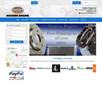 Modernengine.com(Auto Parts) Screenshot