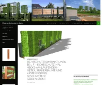 Moderner-Sichtschutz-IM-Garten.de(Moderner Sichtschutz im Garten) Screenshot