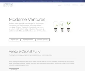 Moderneventures.com(Moderne Ventures) Screenshot
