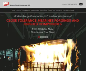 Modernforgein.com(Custom Forged Parts Manufacturer & Metal Fabrication) Screenshot