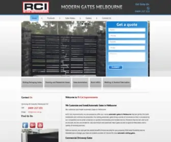 Moderngatesmelbourne.com.au(Automatic Gates Melbourne) Screenshot