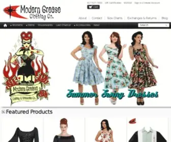 Moderngrease.com(Vintage Style Clothing) Screenshot