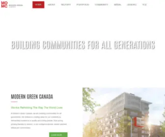 Moderngreencanada.ca(Modern Green Canada) Screenshot