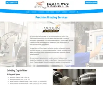 Moderngrinding.com(Precision Grinding Services) Screenshot