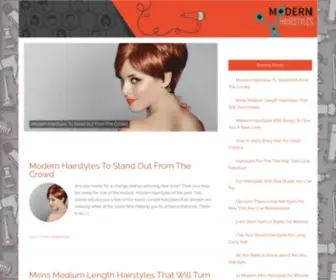 Modernhairstyles.net(Hair Cuts And Styles For All) Screenshot