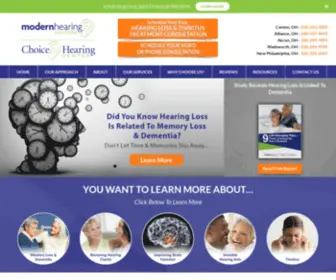 Modernhearing.net(Audiologist in Akron) Screenshot