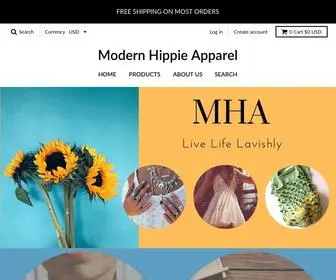 Modernhippieapparel.com(Modern Hippie Apparel) Screenshot