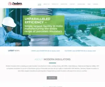 Moderninsulators.com(An ISO 9001) Screenshot