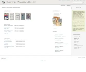 Modernistmagazines.com(Modernist Magazines Project) Screenshot