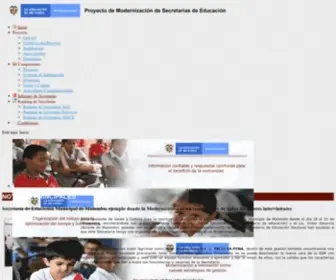 Modernizacionsecretarias.gov.co(Educación) Screenshot