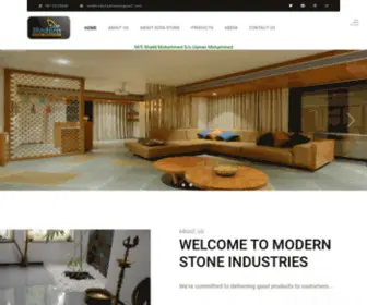 Modernkotastone.com(Modern stone Industries) Screenshot