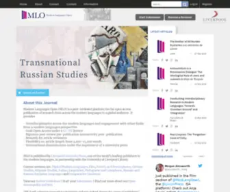 Modernlanguagesopen.org(Modern Languages Open (MLO)) Screenshot