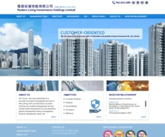 Modernliving.com.hk(Modern Living Investments Holdings Ltd) Screenshot