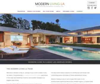 Modernlivingla.com(Los Angeles Real Estate Agents) Screenshot
