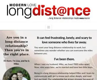 Modernlovelongdistance.com(Make Your Long Distance Relationship Work) Screenshot