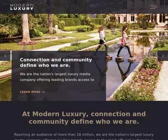 Modernluxurymedia.com(Modern Luxury) Screenshot