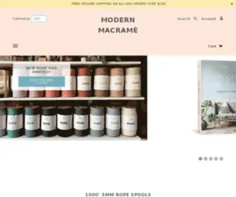 Modernmacrame.com(Modern Macramé) Screenshot