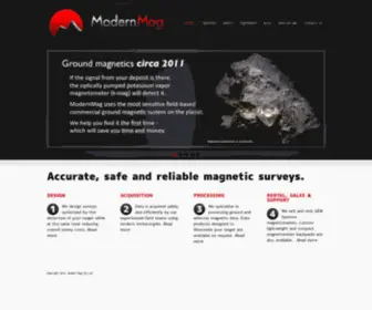 Modernmagnetic.com(Accurate, safe and reliable ground magnetic surveys) Screenshot