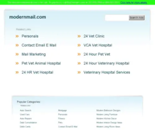 Modernmail.com(Modernmail) Screenshot