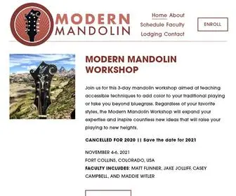 Modernmandolin.org(MODERN MANDOLIN) Screenshot