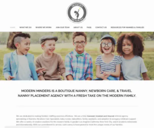 Modernminders.com(Nanny Agency) Screenshot