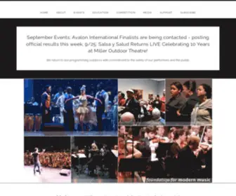 Modernmusic.org(Foundation for Modern Music) Screenshot