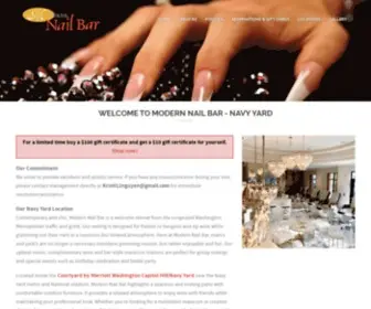 Modernnailbar.com(Modern Nail Bar Luxury Nail Salon and Waxing Washington) Screenshot