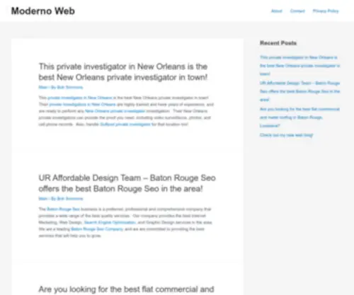 Moderno-Web.com(Moderno Web) Screenshot