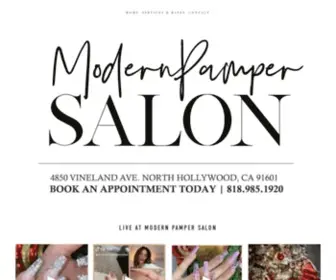 Modernpampersalon.com(Modern Pamper Salon) Screenshot