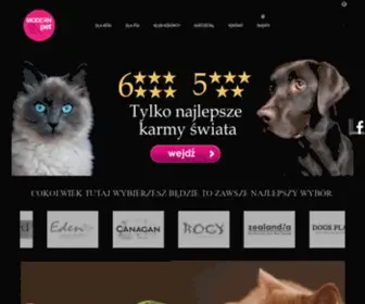 Modernpet.pl(Najlepsze karmy super premium dla psa i kota) Screenshot