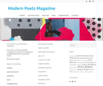 Modernpoetsmagazine.com(Today's Best Poetry) Screenshot