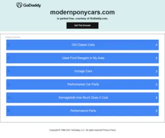 Modernponycars.com(Modernponycars) Screenshot