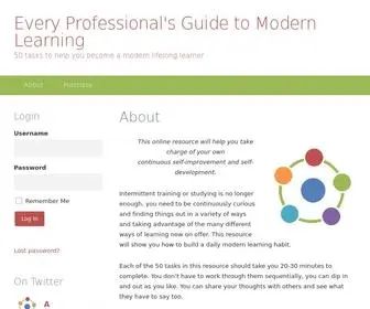 Modernprofessionallearning.com(Every Professional's Guide to Modern Learning) Screenshot