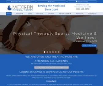 Modernpt.com(Physical Therapy Kansas City) Screenshot