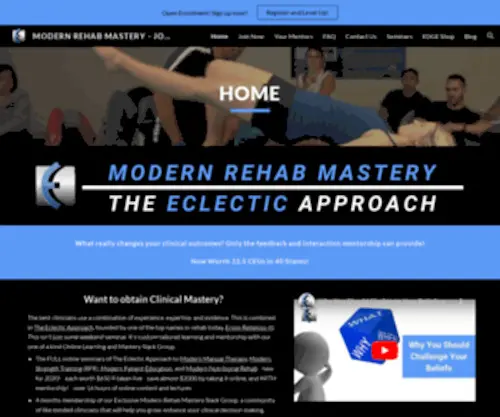 Modernrehabmastery.com(Modern Rehab Mastery) Screenshot