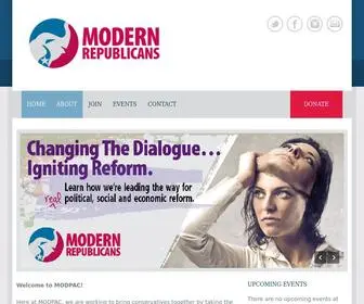 Modernrepublicanwomen.com(A Political Action Committee) Screenshot