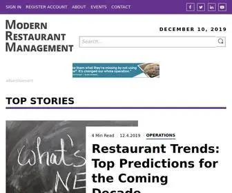Modernrestaurantmanagement.com(Modern Restaurant Management (MRM)) Screenshot